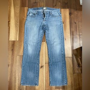 Lucky Brand Mens Jeans 221 Original Straight Button Fly W34 CTB:30”